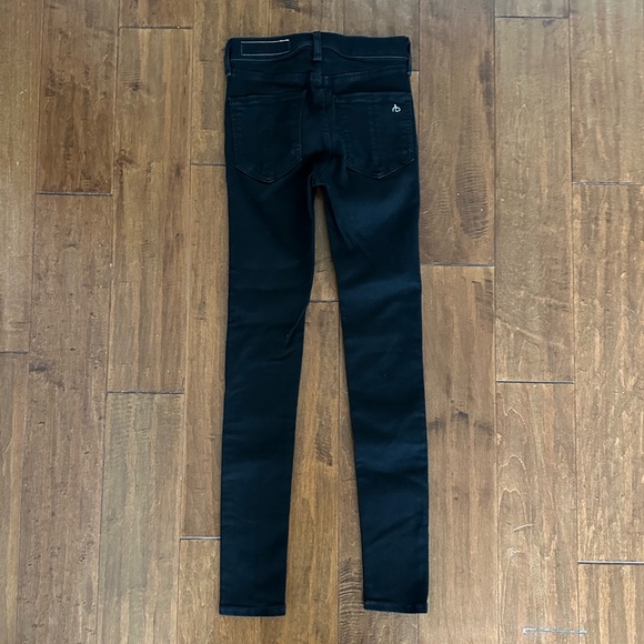 Rag & Bone Black High Rise Ankle Skinny Jeans Sz 23 - Picture 3 of 9